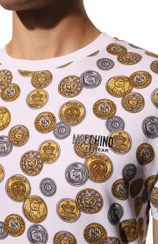 фото Хлопковая футболка moschino