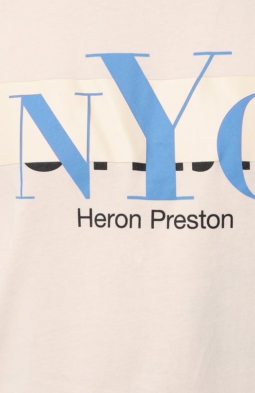 фото Хлопковая футболка heron preston