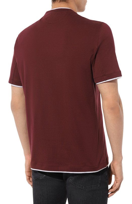 фото Хлопковая футболка brunello cucinelli