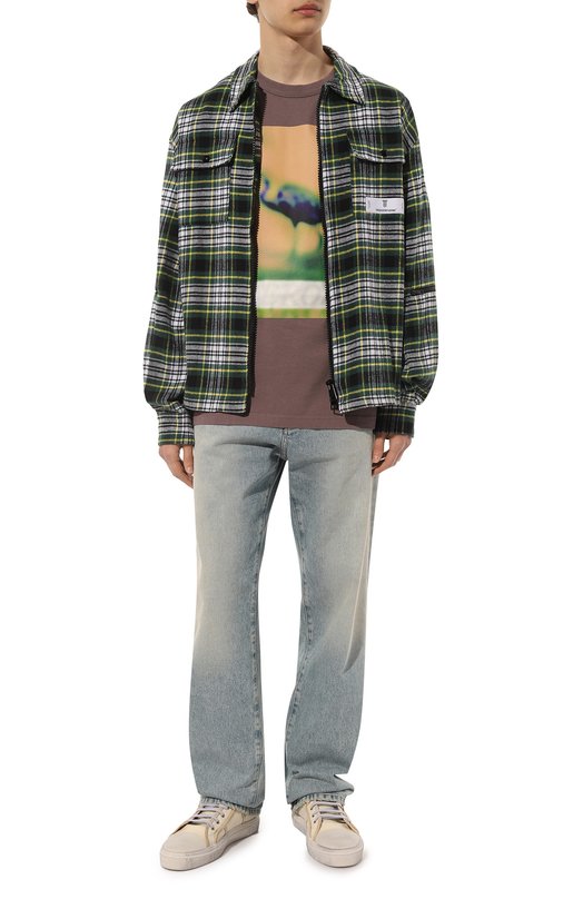 фото Хлопковая футболка heron preston