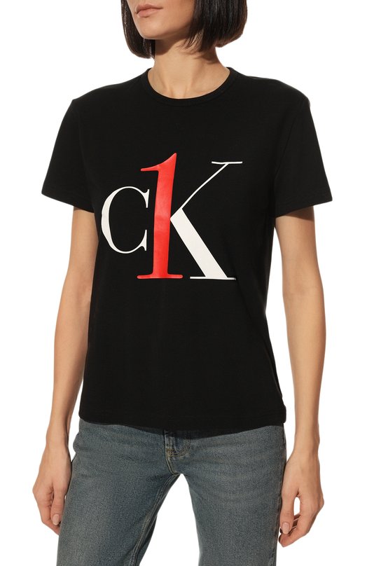 фото Хлопковая футболка calvin klein