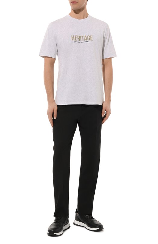 фото Хлопковая футболка brunello cucinelli