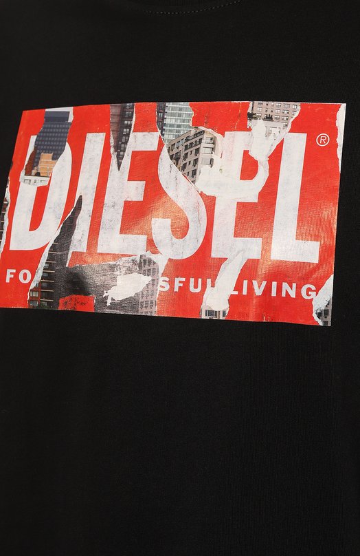 фото Хлопковая футболка diesel