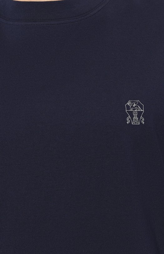 фото Хлопковая футболка brunello cucinelli