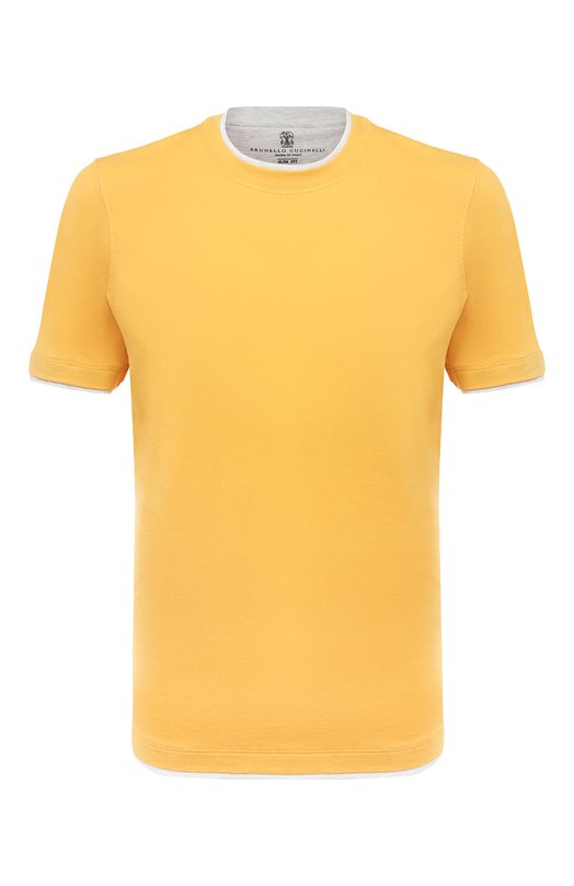 фото Хлопковая футболка brunello cucinelli