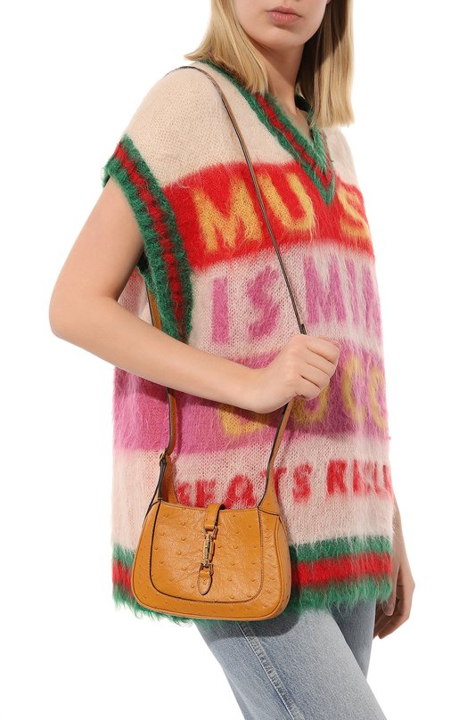 фото Сумка jackie 1961 mini из кожи страуса gucci