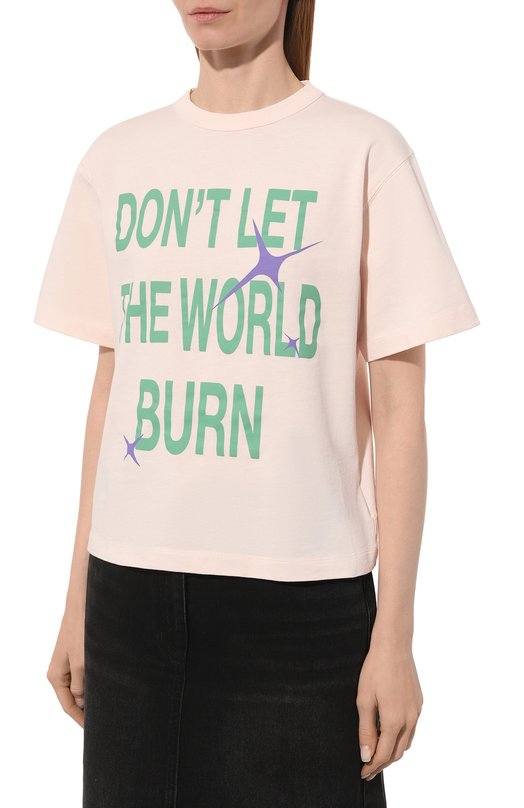 фото Хлопковая футболка heron preston