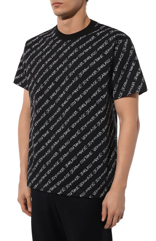 фото Хлопковая футболка versace jeans couture