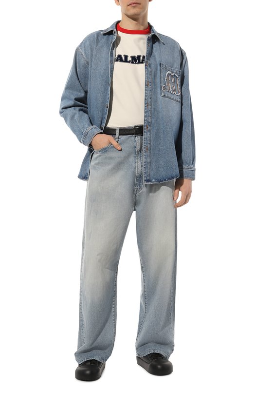 фото Хлопковая футболка balmain