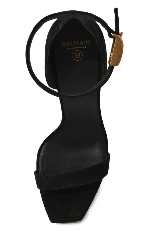 фото Замшевые босоножки uma balmain