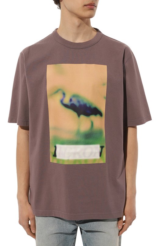 фото Хлопковая футболка heron preston