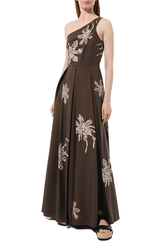 фото Хлопковое платье brunello cucinelli