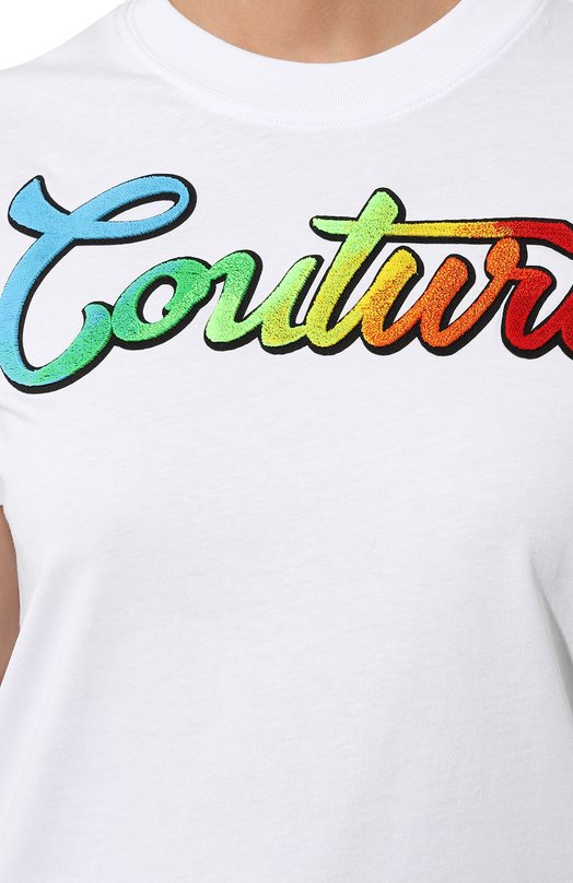 фото Хлопковая футболка versace jeans couture