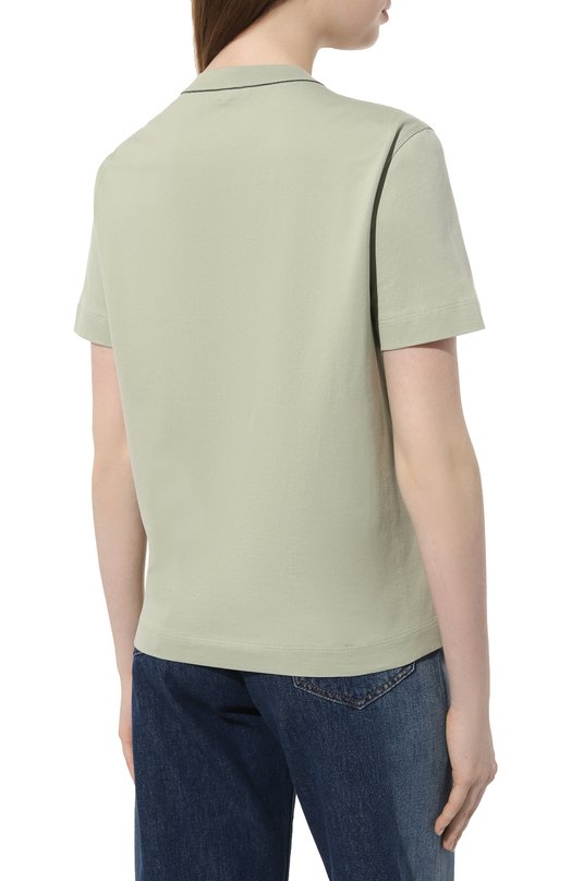 фото Хлопковая футболка brunello cucinelli