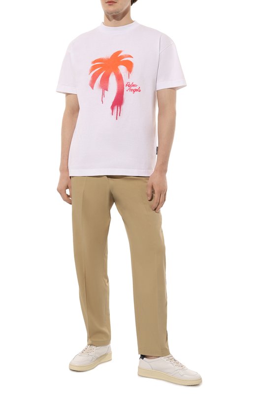 фото Хлопковая футболка palm angels