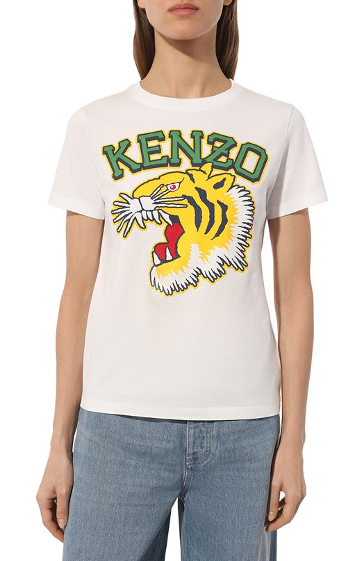 фото Хлопковая футболка kenzo