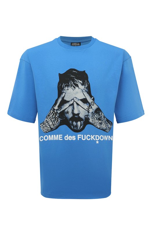 фото Хлопковая футболка comme des fuckdown