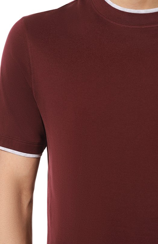 фото Хлопковая футболка brunello cucinelli