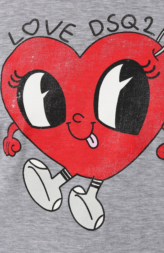 фото Футболка из хлопка и вискозы dsquared2