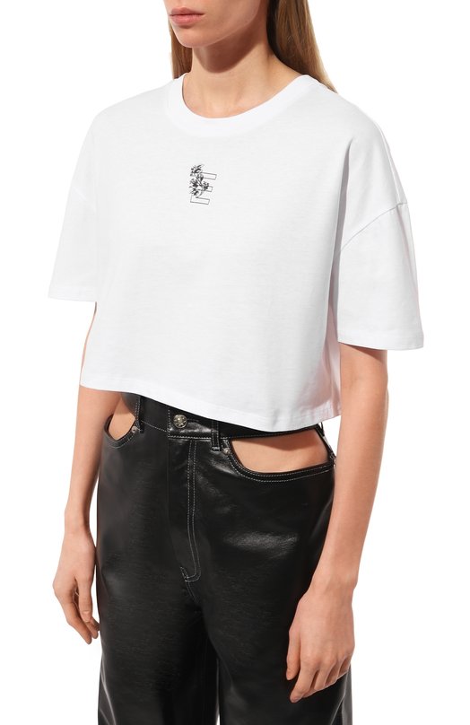 фото Хлопковая футболка erika cavallini