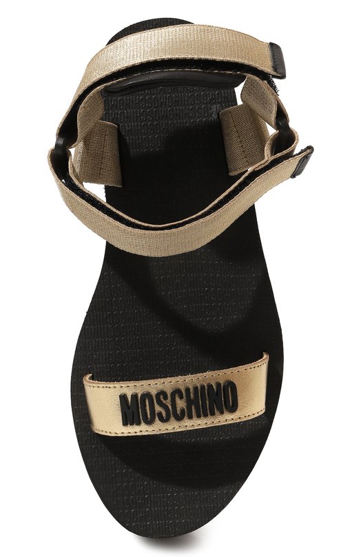 фото Комбинированные босоножки rubber logo moschino