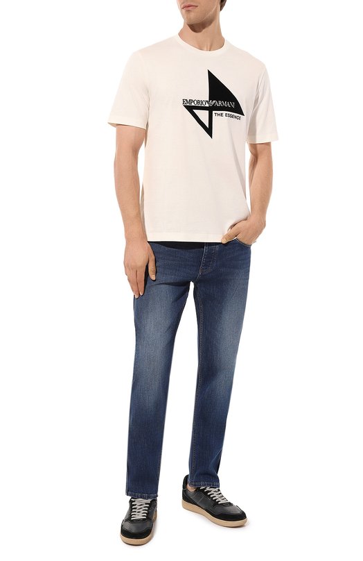 фото Хлопковая футболка emporio armani