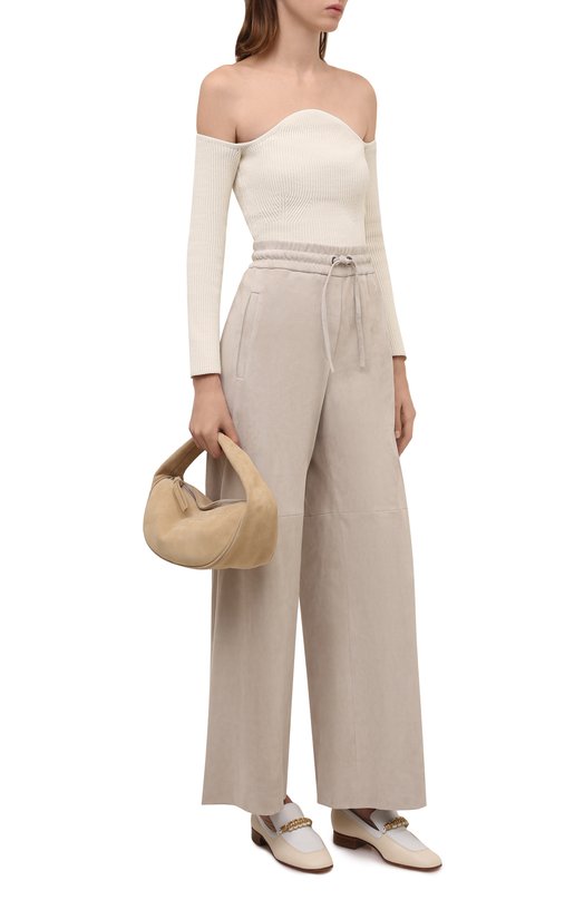 фото Замшевые брюки brunello cucinelli