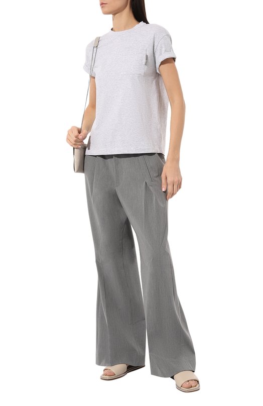 фото Хлопковая футболка brunello cucinelli