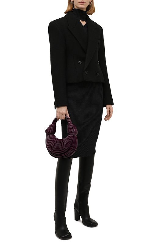 фото Кожаные сапоги storm bottega veneta