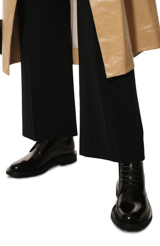 фото Кожаные ботинки army saint laurent