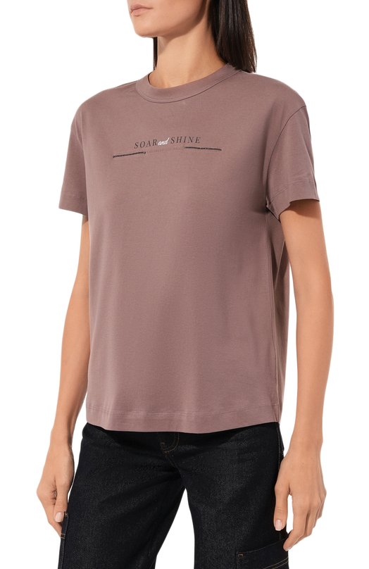 фото Хлопковая футболка brunello cucinelli