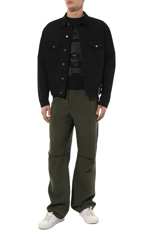 фото Хлопковая футболка moschino