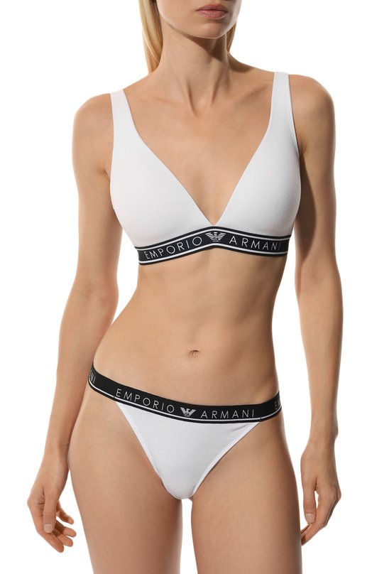 фото Комплект из двух трусов-стрингов emporio armani