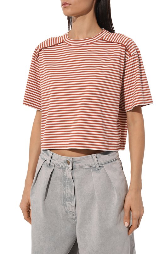 фото Хлопковая футболка brunello cucinelli