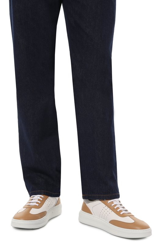 фото Кожаные кеды stefano ricci