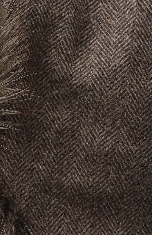 фото Шапка-ушанка бруклин с отделкой из меха фишера furland