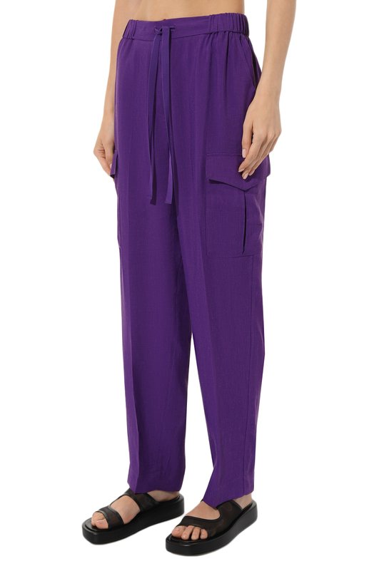 фото Брюки из вискозы и льна forte_forte