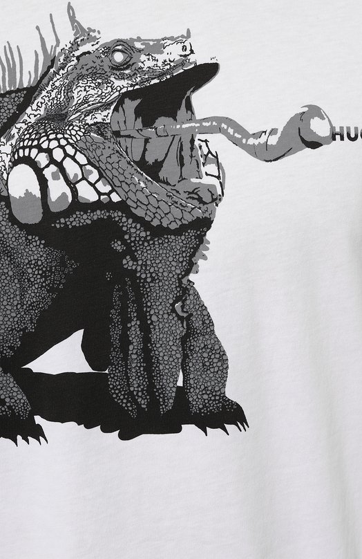 фото Хлопковая футболка hugo