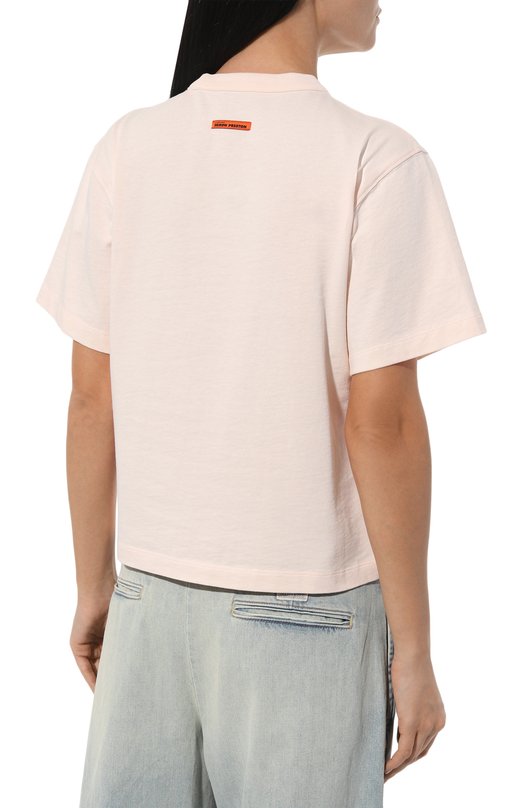 фото Хлопковая футболка heron preston