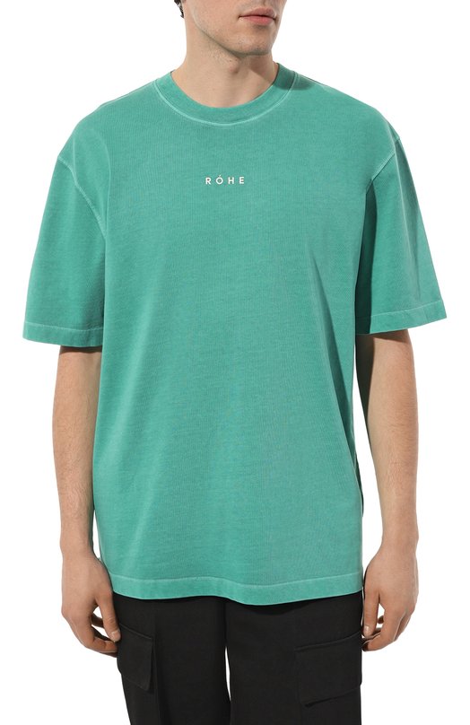 фото Хлопковая футболка rohe