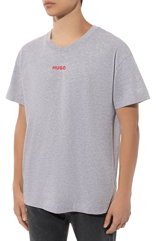 фото Хлопковая футболка hugo