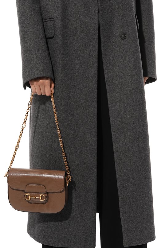 фото Сумка 1955 horsebit mini из кожи варана gucci