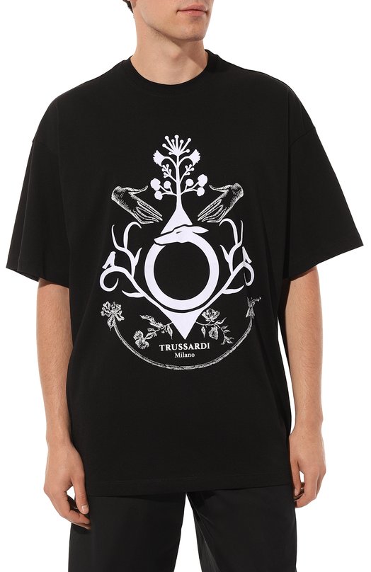 фото Хлопковая футболка trussardi