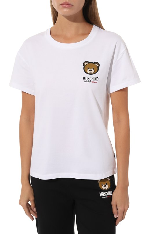 фото Хлопковая футболка moschino