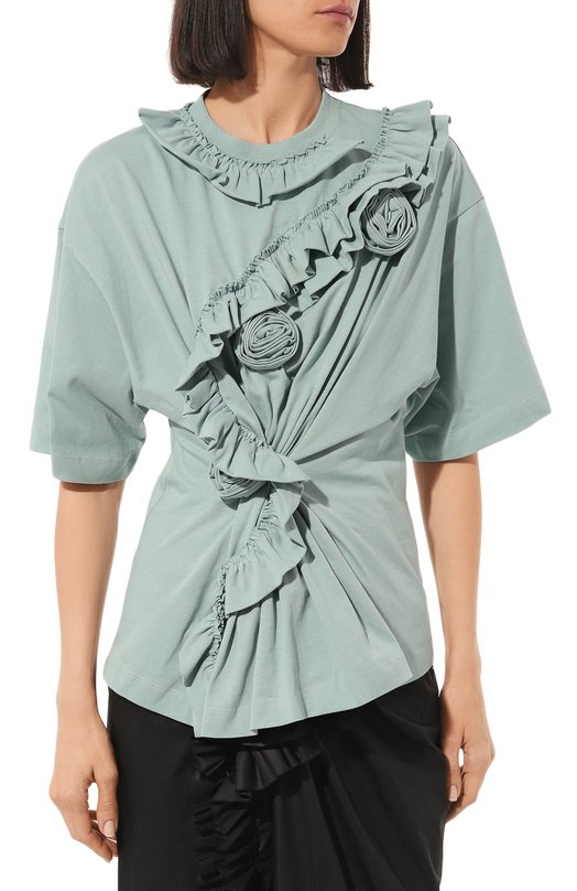 фото Хлопковая футболка dries van noten