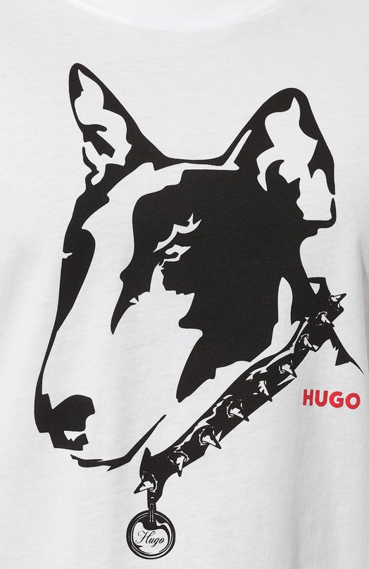 фото Хлопковая футболка hugo