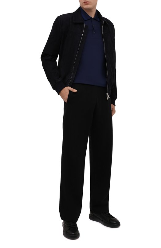 фото Поло из шелка и хлопка ermenegildo zegna