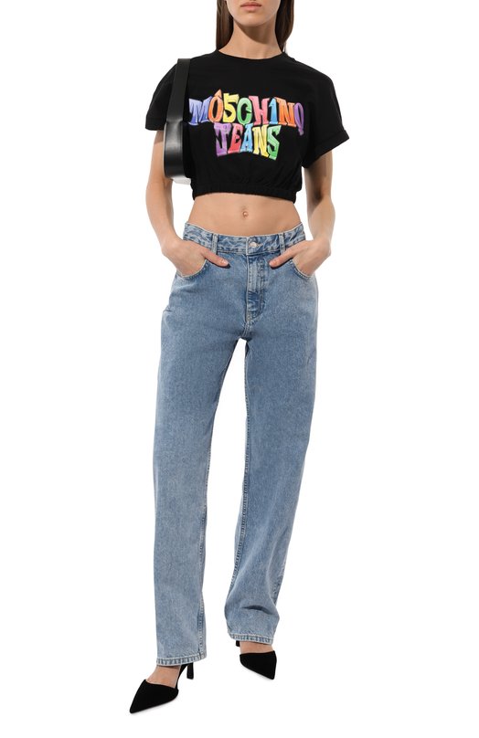 фото Хлопковая футболка m05ch1no jeans