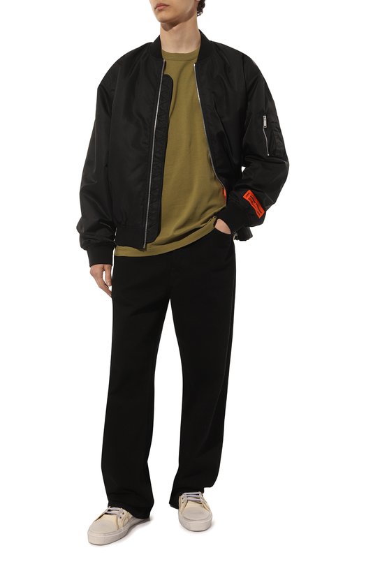 фото Хлопковая футболка heron preston