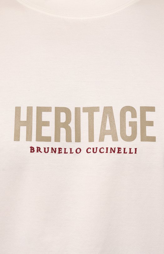 фото Хлопковая футболка brunello cucinelli